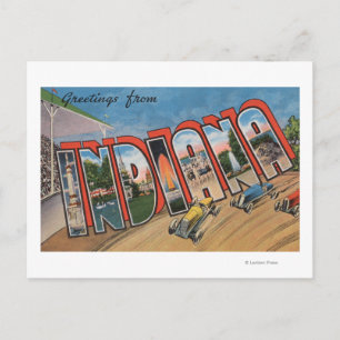 Postal Indiana (Racecar)Escenas de letras grandesIndiana