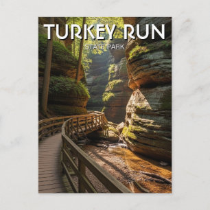 Postal Indiana Turkey Run State Park Viaje
