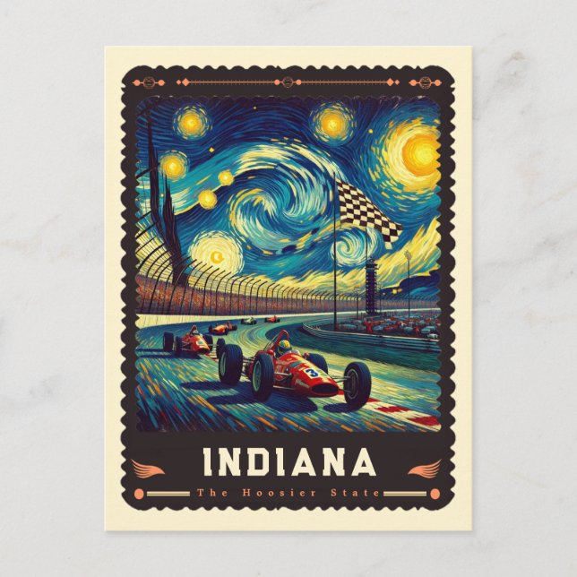 Postal Indiana | Vincent Van Gogh Inspired (Anverso)