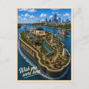 Postal Indiana   Wish You Were Here   Serie del Estado