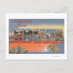 Postal IndianaEscenas de letras grandesIndiana