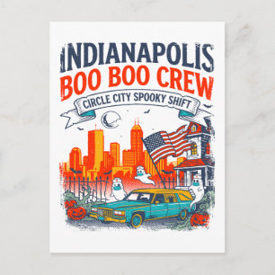 Postal Indianapolis Circle City Spooky Shift Retro