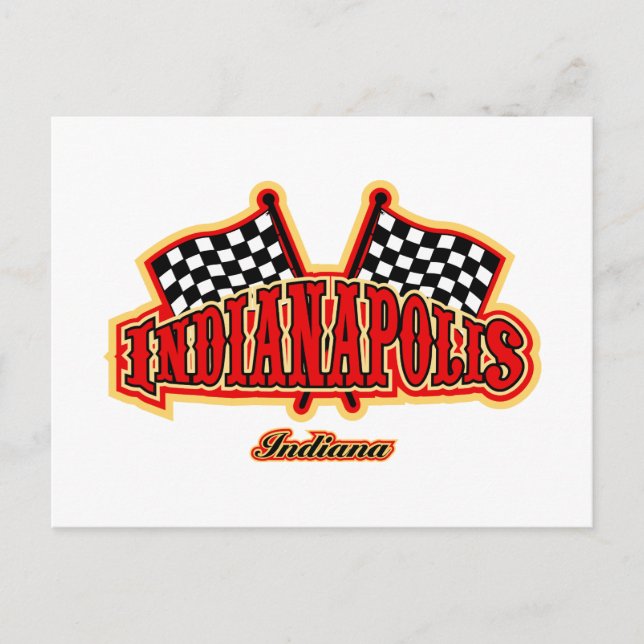 Postal Indianapolis Flagged (Anverso)
