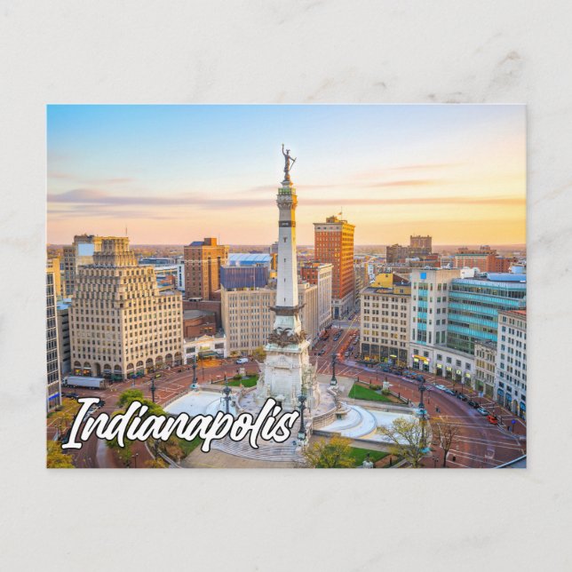 Postal Indianápolis, Indiana, Estados Unidos (Anverso)