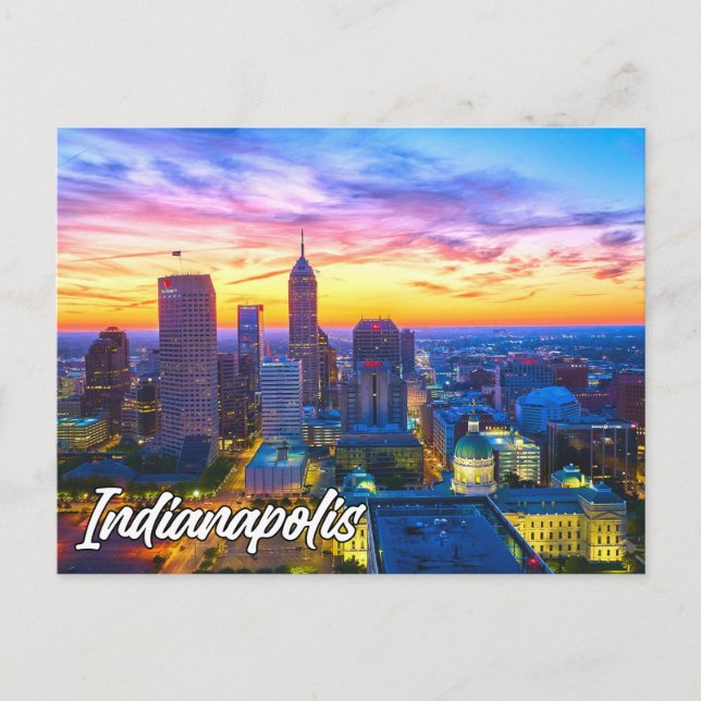 Postal Indianápolis, Indiana, Estados Unidos (Anverso)