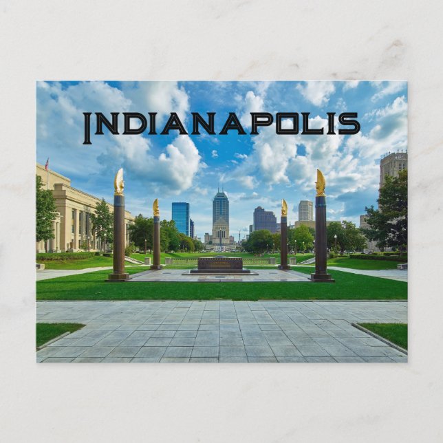 Postal Indianápolis, Indiana, Estados Unidos (Anverso)