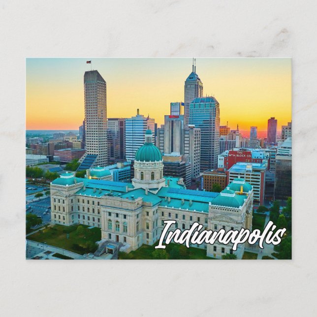 Postal Indianápolis, Indiana (Estados Unidos) (Anverso)