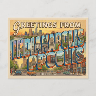 Postal indianapolis indiana viaje 