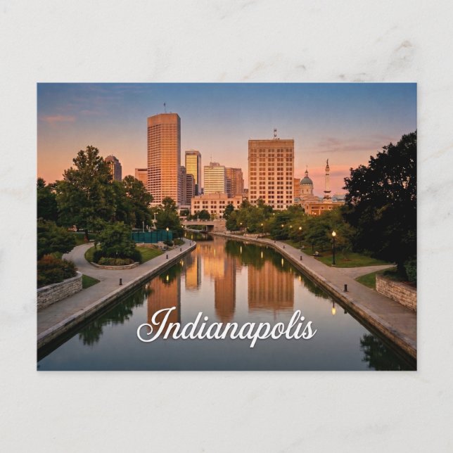 Postal Indianapolis Indiana Viajes  (Anverso)