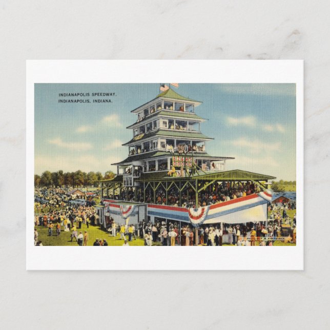 Postal Indianapolis Motor Speedway Indy 500 Vintage (Anverso)