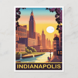 Postal Indianápolis, río White, estado de Indiana, Viajes