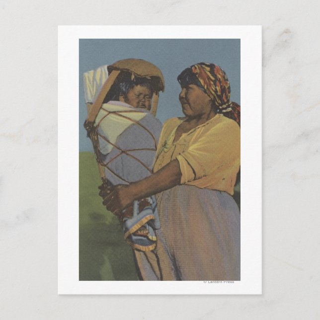 Postal Indias del Noroeste - Mujer india (Anverso)