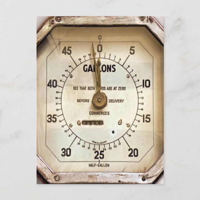 POSTAL INDICADOR DE COMBUSTIBLE DE VENTAJA (Anverso)