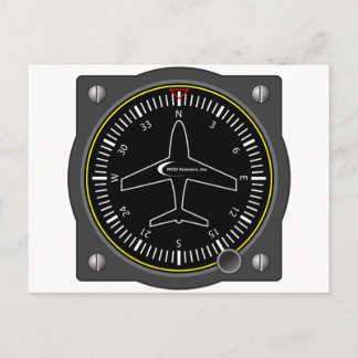 Postal Indicador de la rúbrica de aviación