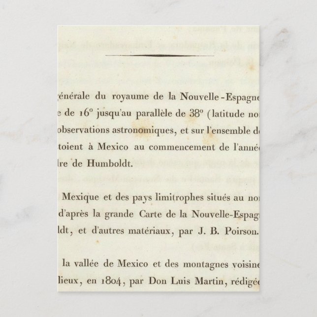 Postal Índice 1 Nueva España (Anverso)
