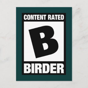 Postal Índice de contenido B: aves