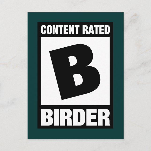 Postal Índice de contenido B: aves (Anverso)