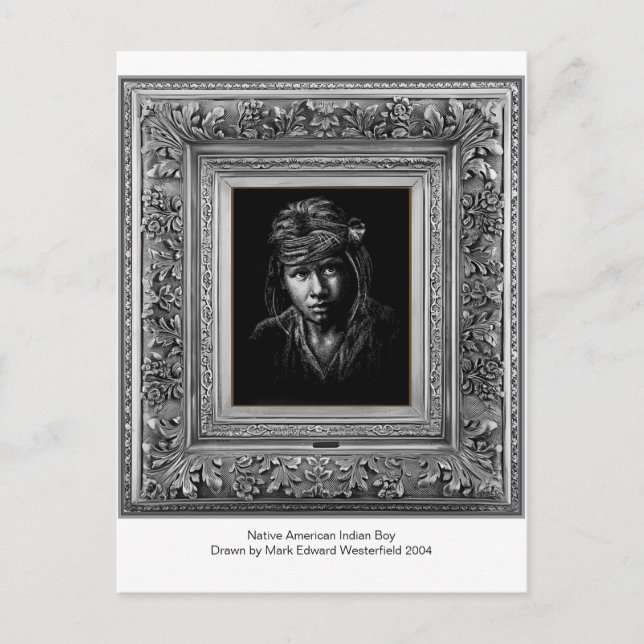 Postal Indígena Nativo Americano. (Anverso)