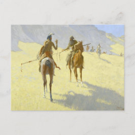 Postal Indio americano por Remington