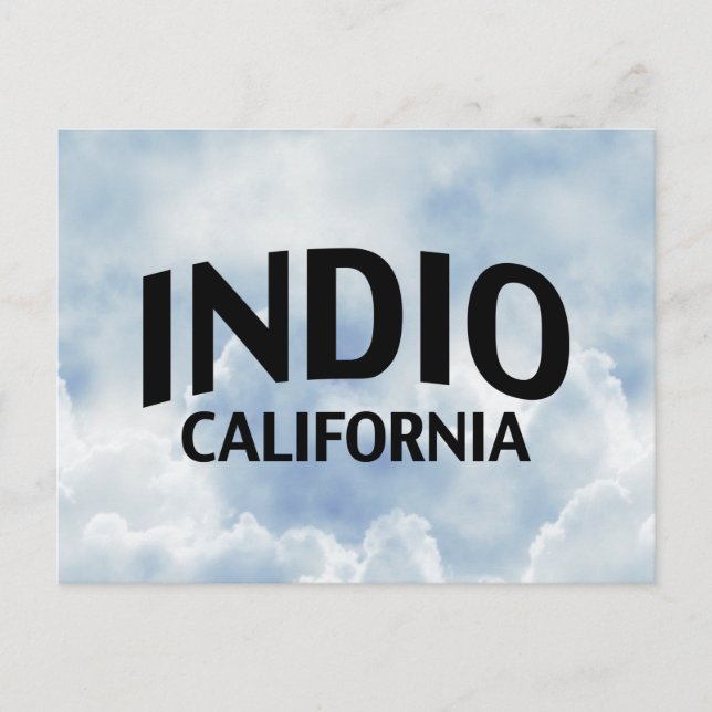 Postal Indio California (Anverso)