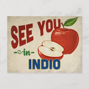 Postal Indio California Apple - Viajes de época