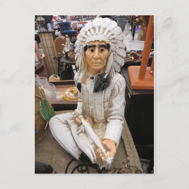 Postal Indio cerámico (Anverso)