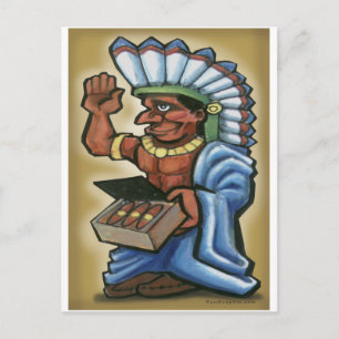 Postal Indio del cigarro