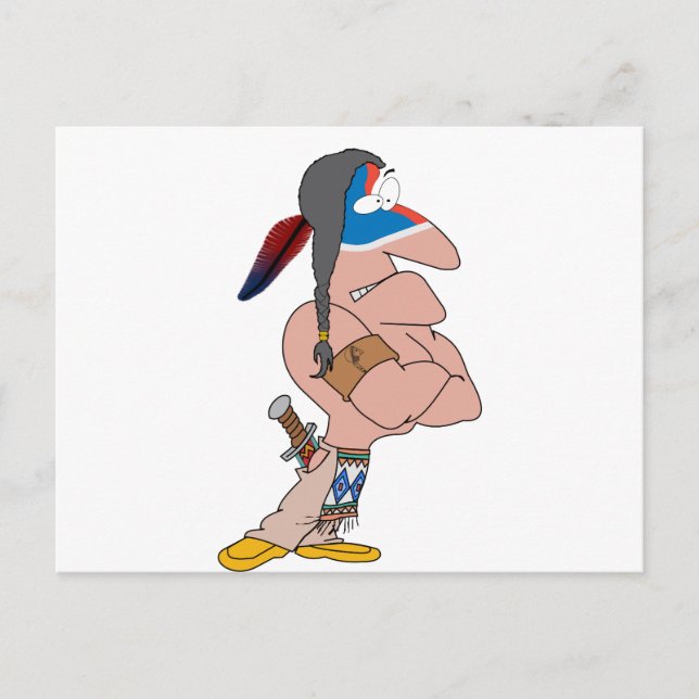 Postal Indio gracioso (Anverso)