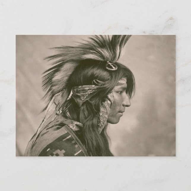 Postal Indios cree (Anverso)