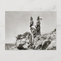 Indios Crow en el acantilado, 1905