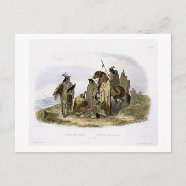 Postal Indios de los cuervos, placa 13 del volumen 1 de ` (Anverso)