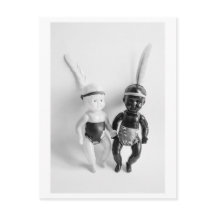 Indios muñecas en blanco y negro