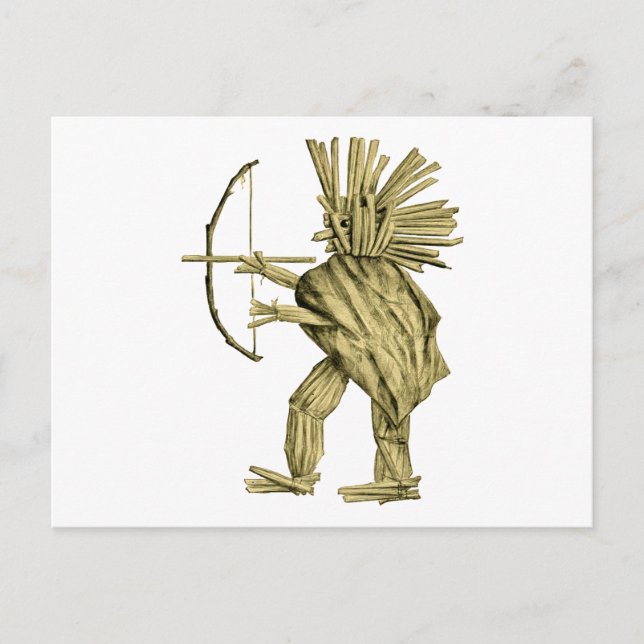Postal Indios valientes (Anverso)