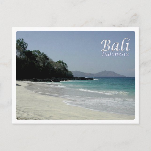Postal Indonesia - Bali - Padangbai - playa secreta (Anverso)