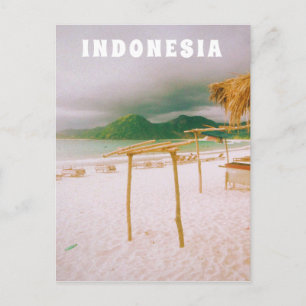 Postal Indonesia Lombok Paraíso Tropical Estampa 