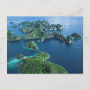 Postal Indonesia, Papua Occidental. Vista aérea de Raja A
