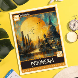 Postal Indonesia   Pintura de época