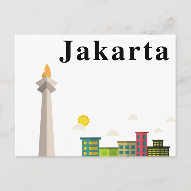 Postal indonesia vintage de Jakarta (Anverso)