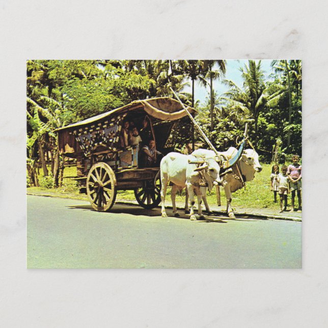 Postal Indonesia vintage, Gerobag, Java central (Anverso)