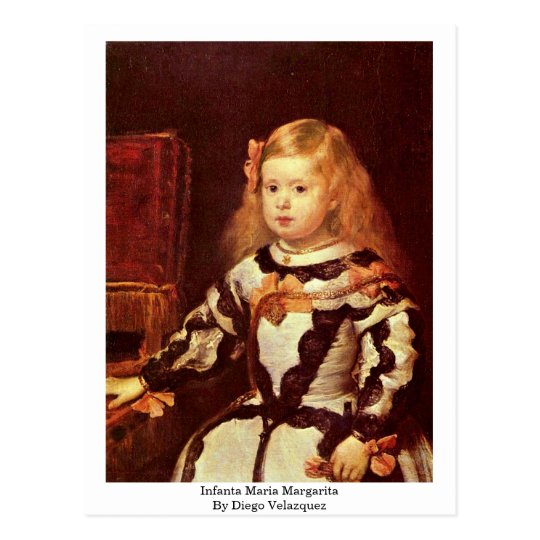 Postal Infanta Maria Margarita de Diego Velázquez
