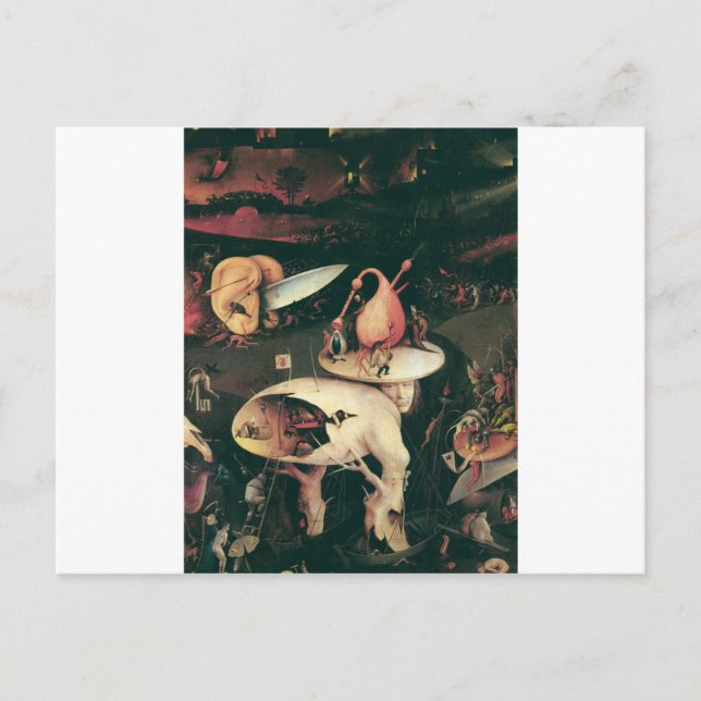 Postal infierno de hieronymus bosch (Anverso)