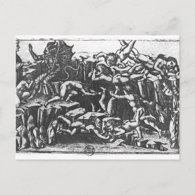 Postal Infierno, de 'La Divina Comedia' (Anverso)