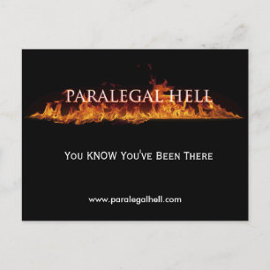 Postal Infierno Paralegal, sabes que has estado ahí, ...