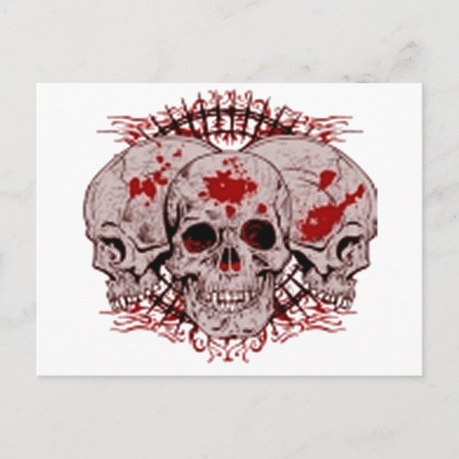 Postal Infierno sangriento (Anverso)