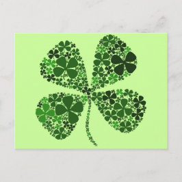 Postal Infinitamente Lucky Four Leaf Clover