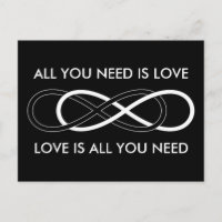 Infinito doble del símbolo - negro y blanco