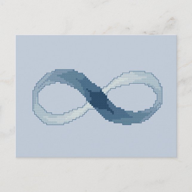 Postal Infinity azul (Anverso)
