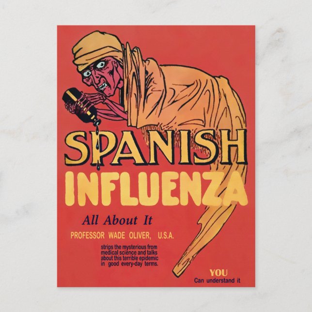 Postal Influenza española (Anverso)