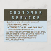 Información de contacto de servicio al cliente