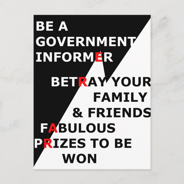 Postal Informante del Gobierno (Anverso)